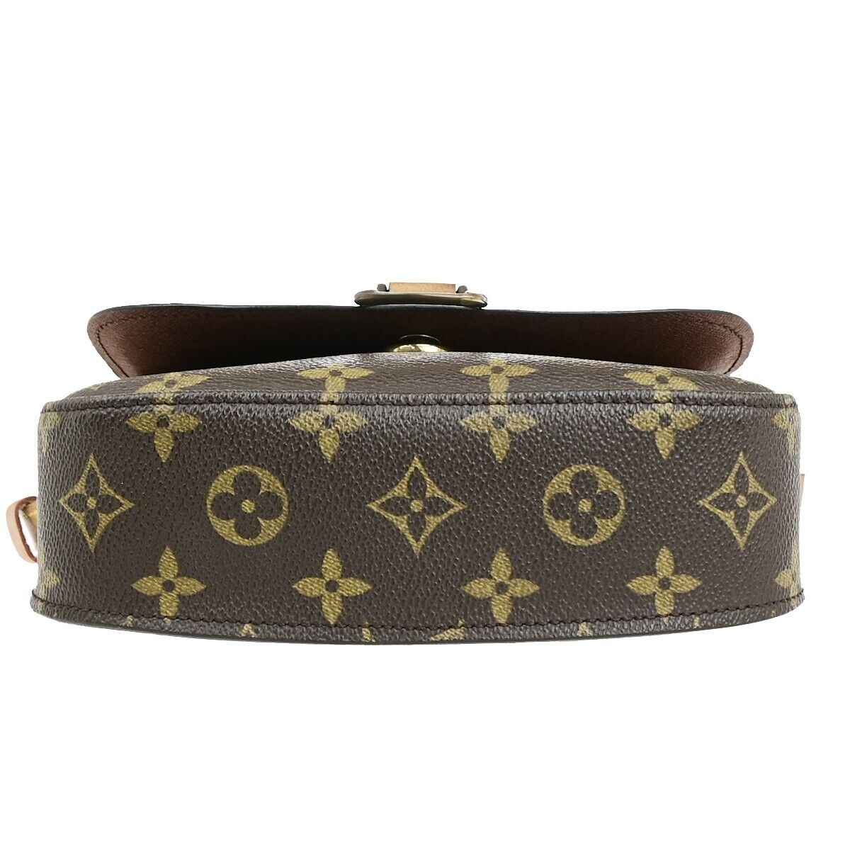 LOUIS VUITTON Saint Cloud MM Shoulder Bag Monogram Leather Brown M51243 35EC901