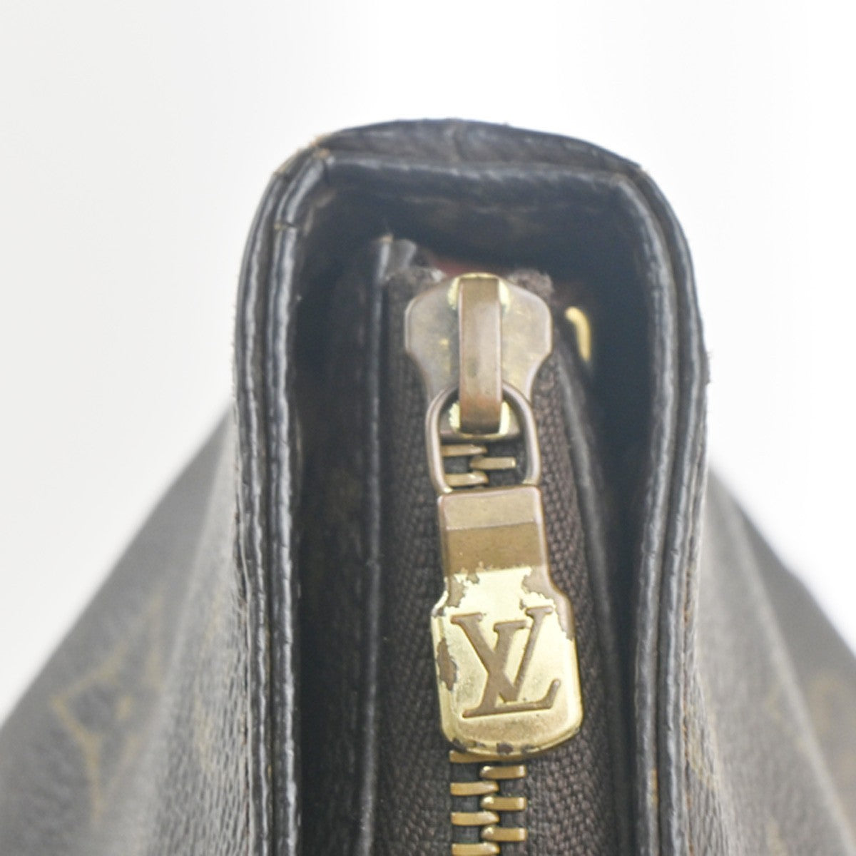 LOUIS VUITTON Cabas Mezzo Shoulder Bag Monogram Leather Brown M51151 62MA421
