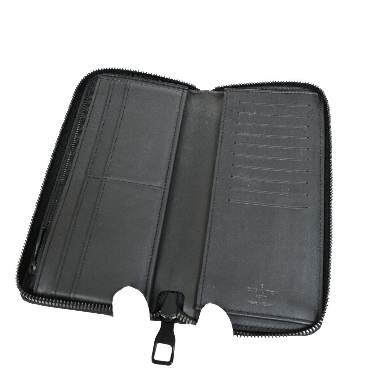 LOUIS VUITTON Zippy Wallet Vertical Wallet Monogram Taurillon BK M69047 15YF079