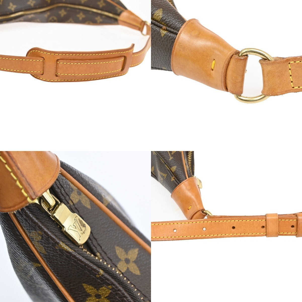 LOUIS VUITTON Boulogne 35 Shoulder Bag Monogram Leather Brown M51260 76TA496