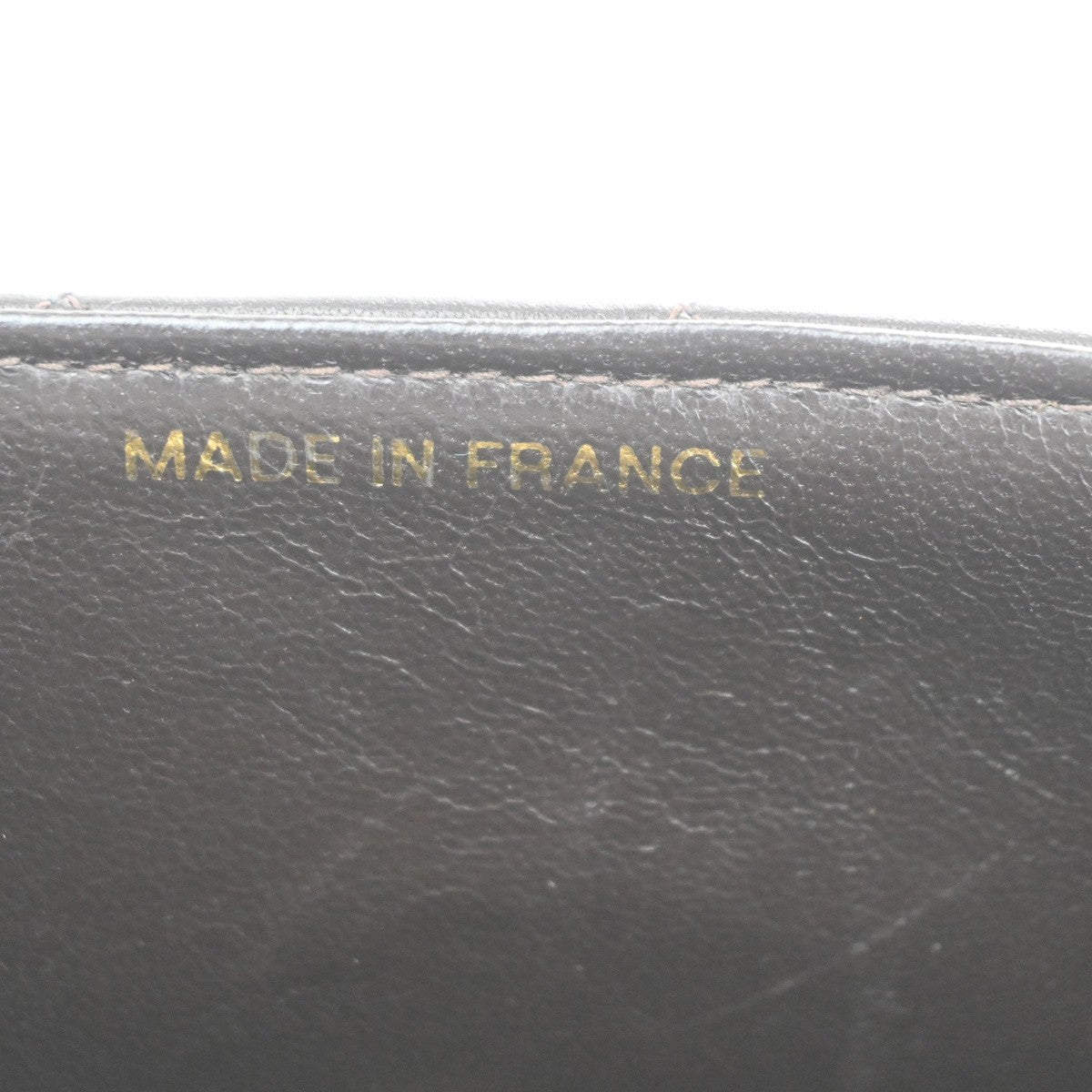 CHANEL CC Logo Mini Top Handle Matelasse Hand Bag Leather Brown France 865RL909