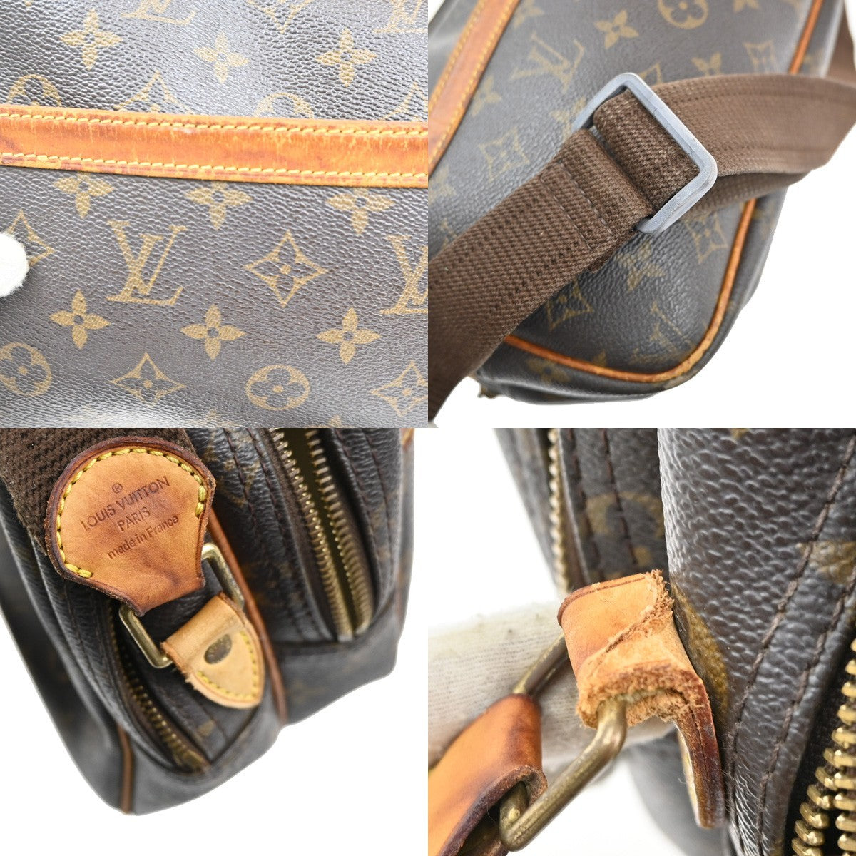 LOUIS VUITTON Reporter PM Crossbody Shoulder Bag Monogram Leather M45254 36CA286