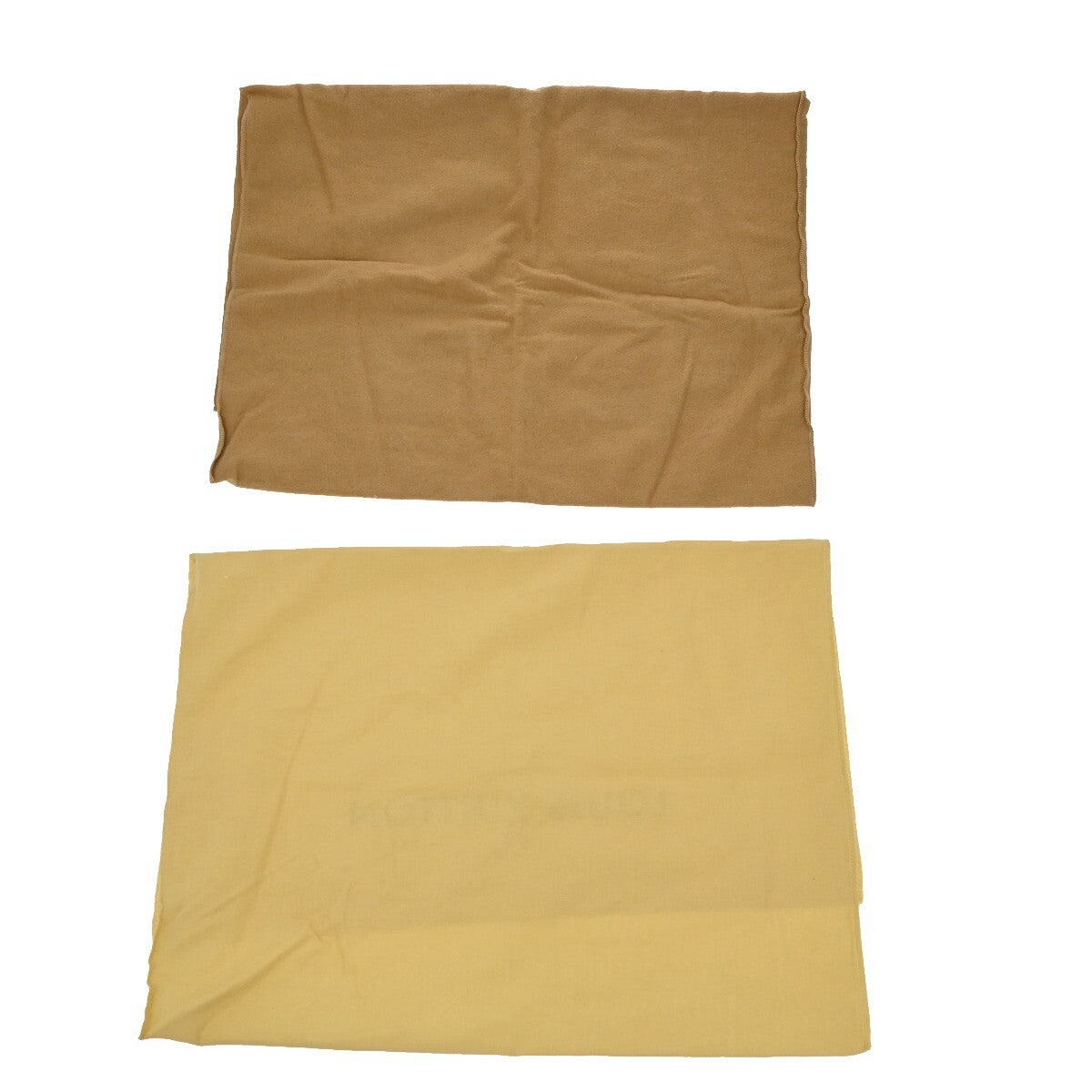 LOUIS VUITTON Logo 10 Set Dust Bag Drawstring Canvas Cotton Beige Brown 09EE147