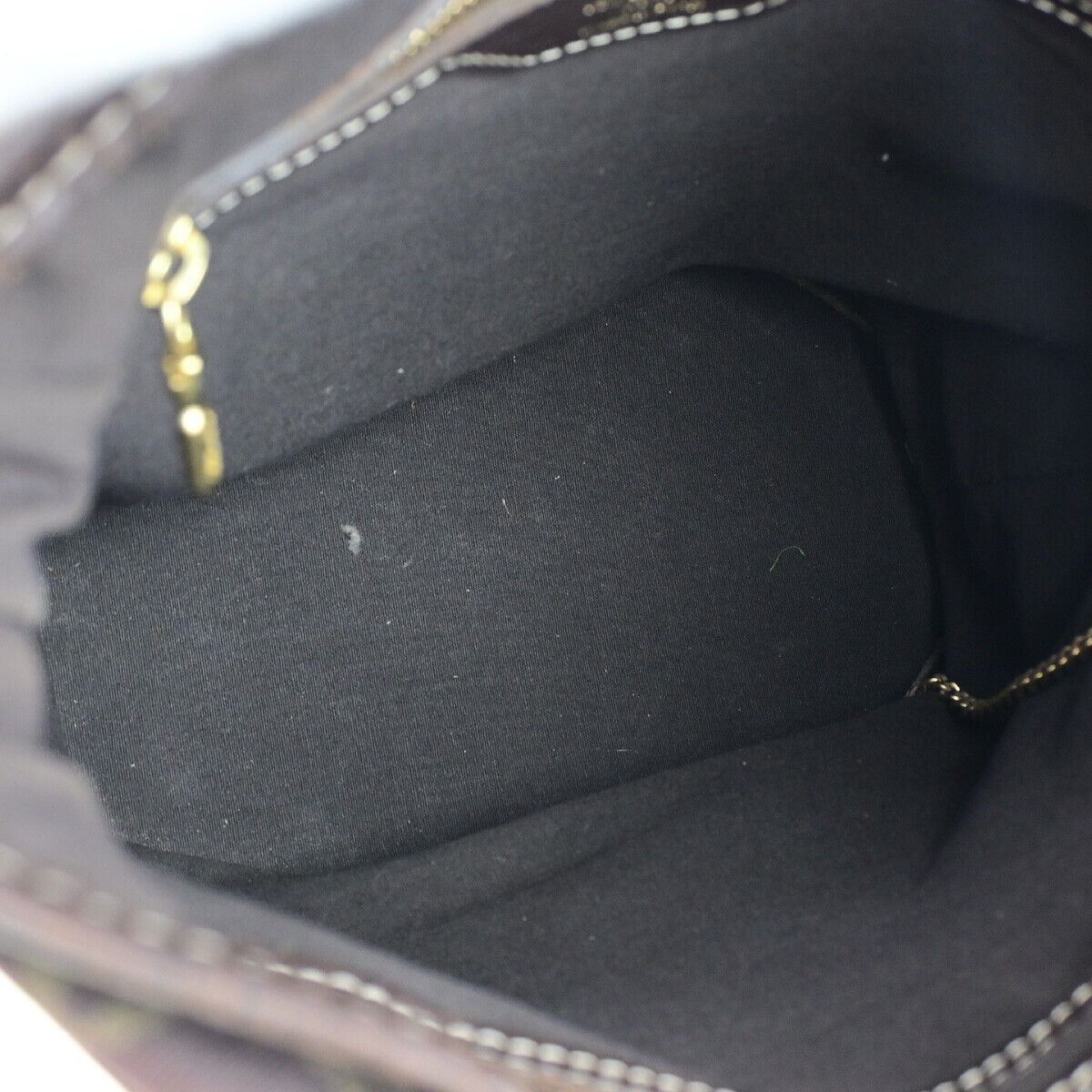 LOUIS VUITTON BUCKET PM Shoulder Tote Bag Monogram Mini Lin Ebene M95226 67YG556