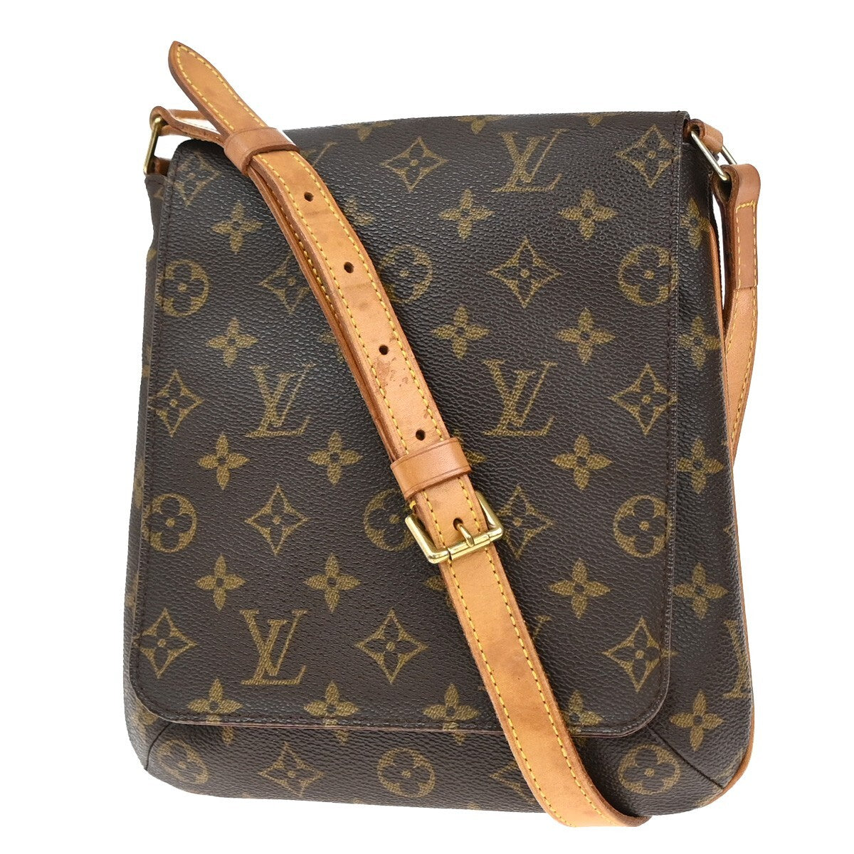 LOUIS VUITTON LV Musette Salsa Short Shoulder Bag Monogram Brown M51258 84EE214