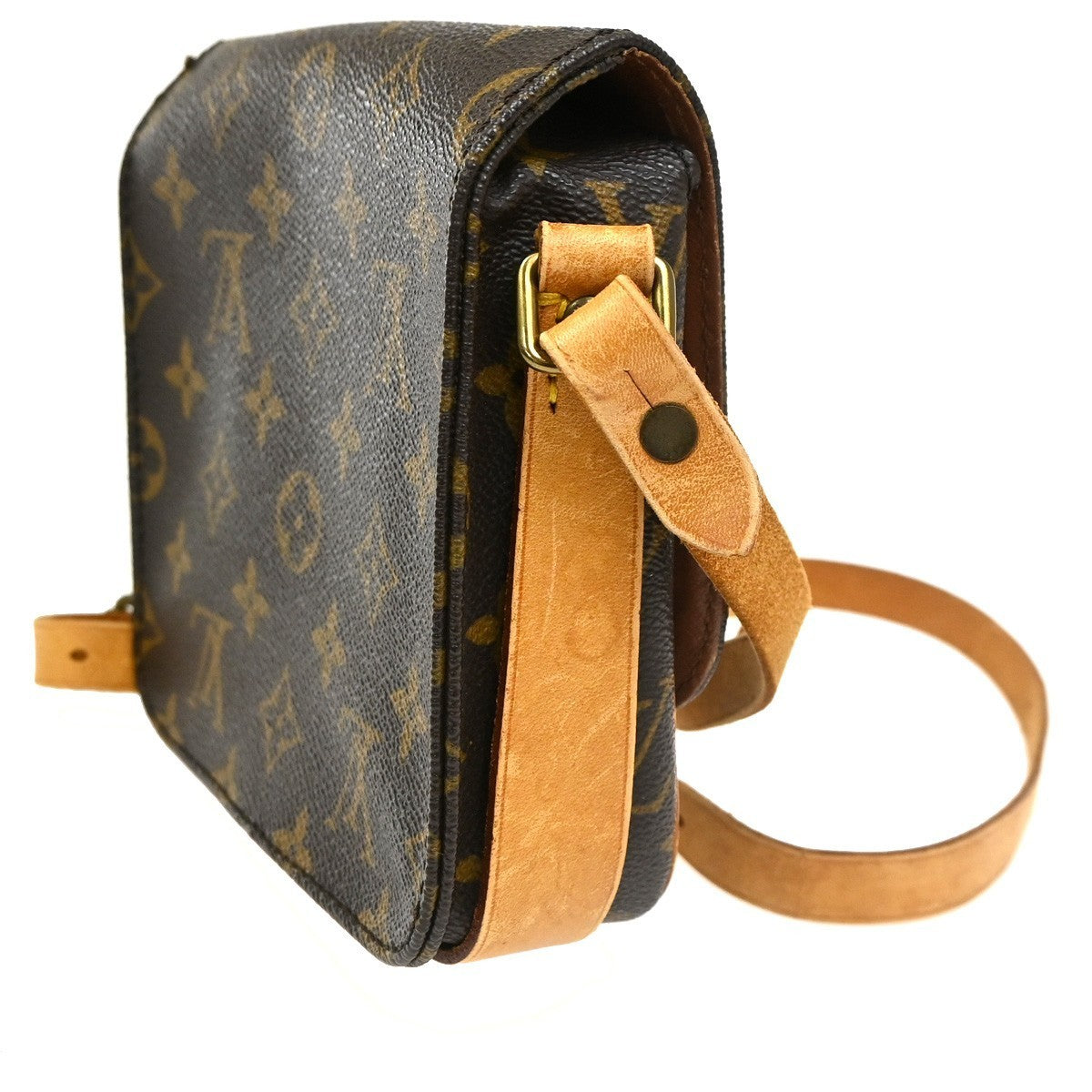 LOUIS VUITTON Mini Cartouchiere Shoulder Bag Monogram Leather BN M51254 31KC151
