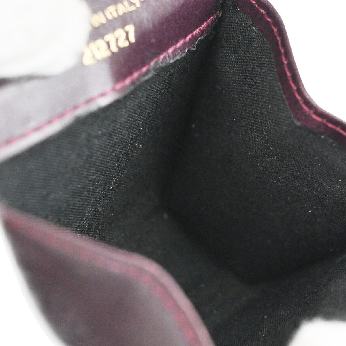 SALVATORE FERRAGAMO Gancini Mini Chain Shoulder Bag Suede Leather Purple 80EA650