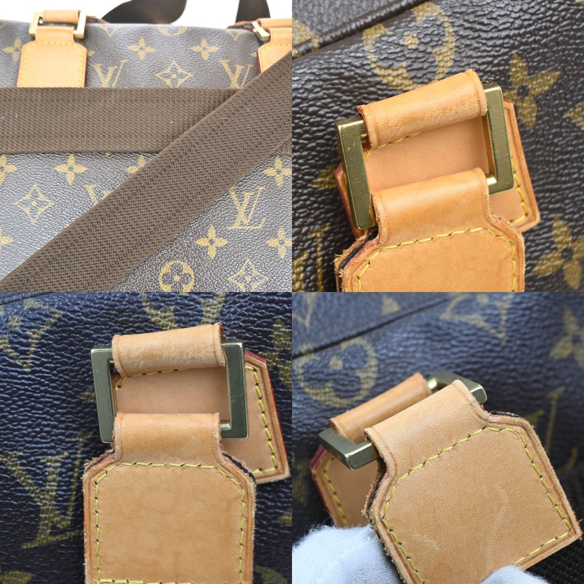 LOUIS VUITTON Sac Bosphore 2Way Hand Bag Monogram Leather Brown M40043 40MA582