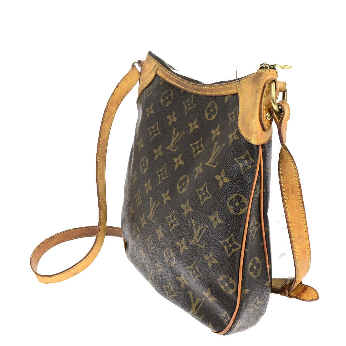 LOUIS VUITTON Odeon PM Shoulder Bag Monogram Leather Brown Spain M56390 31YF088