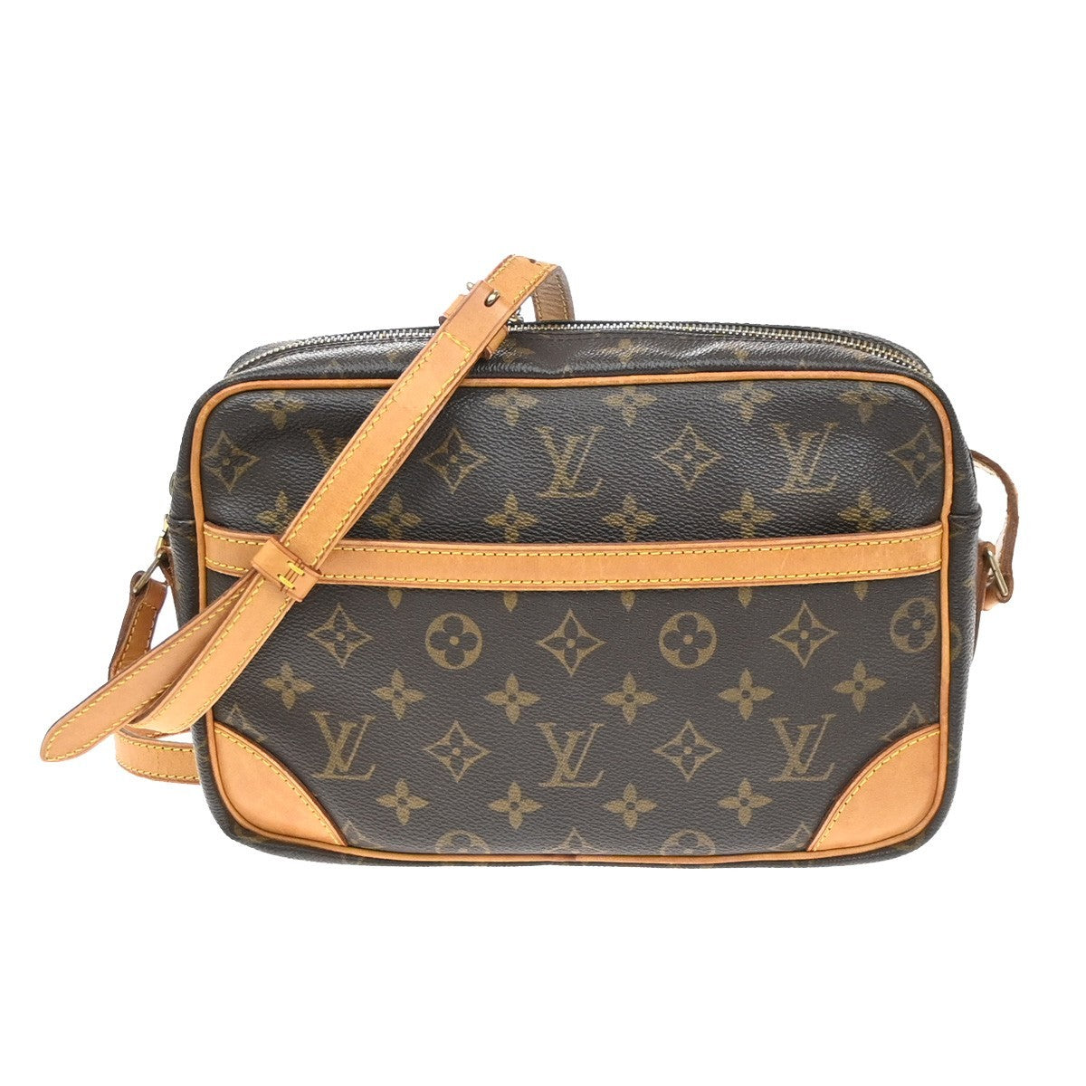 LOUIS VUITTON Trocadero 27 Shoulder Bag Monogram Leather Brown M51274 84SA139