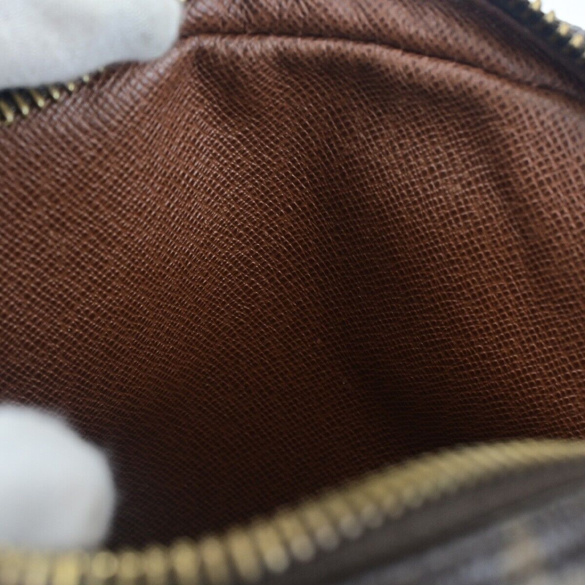 LOUIS VUITTON Danube Shoulder Bag Monogram Leather Brown France M45266 33EC685