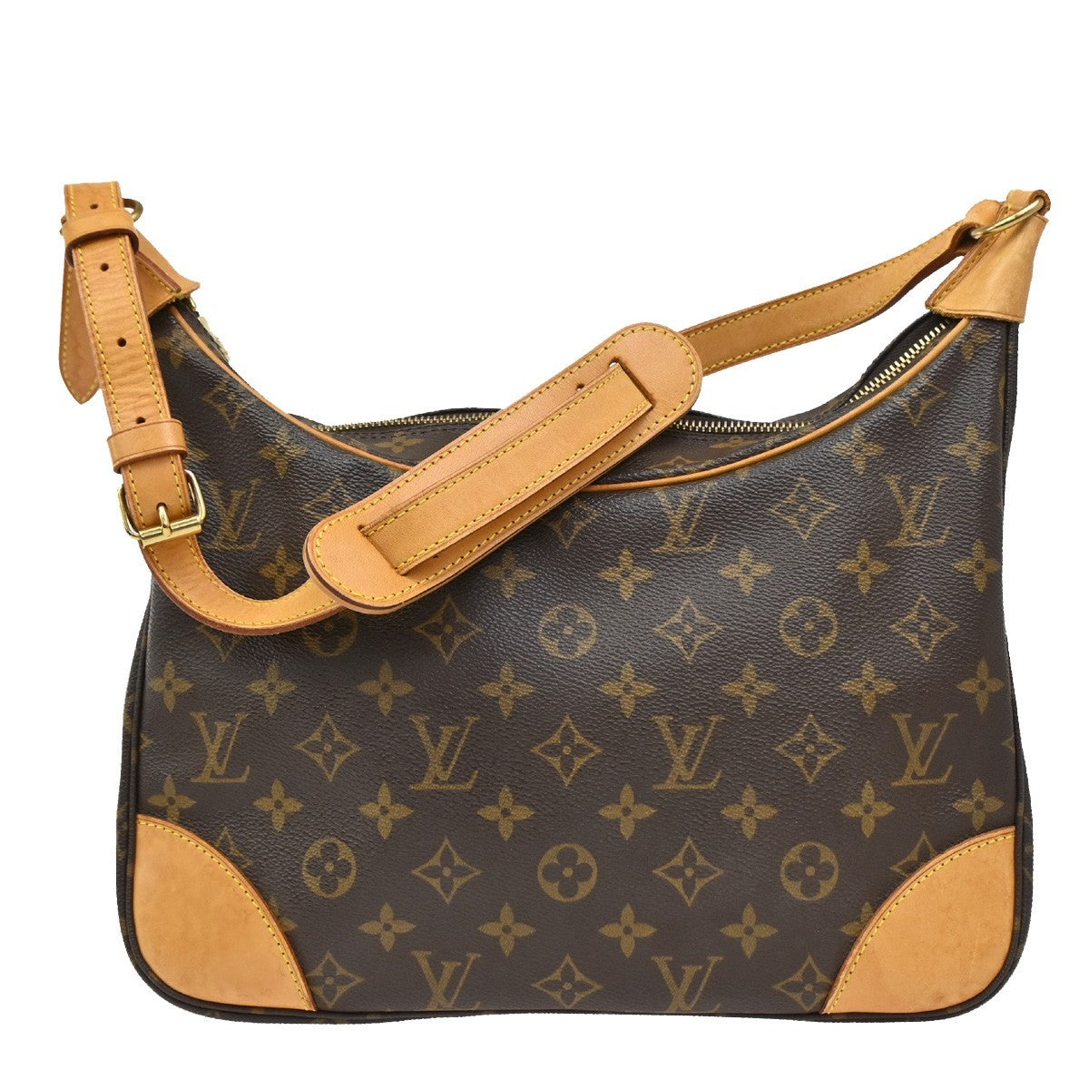 LOUIS VUITTON Boulogne 30 Shoulder Bag Monogram Leather Brown M51265 79DA177