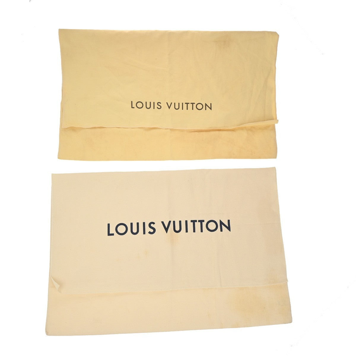 LOUIS VUITTON Logo 10 Set Dust Bag Canvas Cotton Beige Brown 09EG152