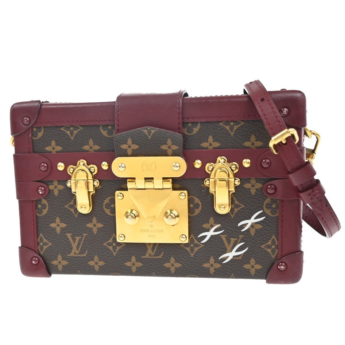 LOUIS VUITTON Petite Malle Shoulder Bag Monogram Leather France M45943 631RL785