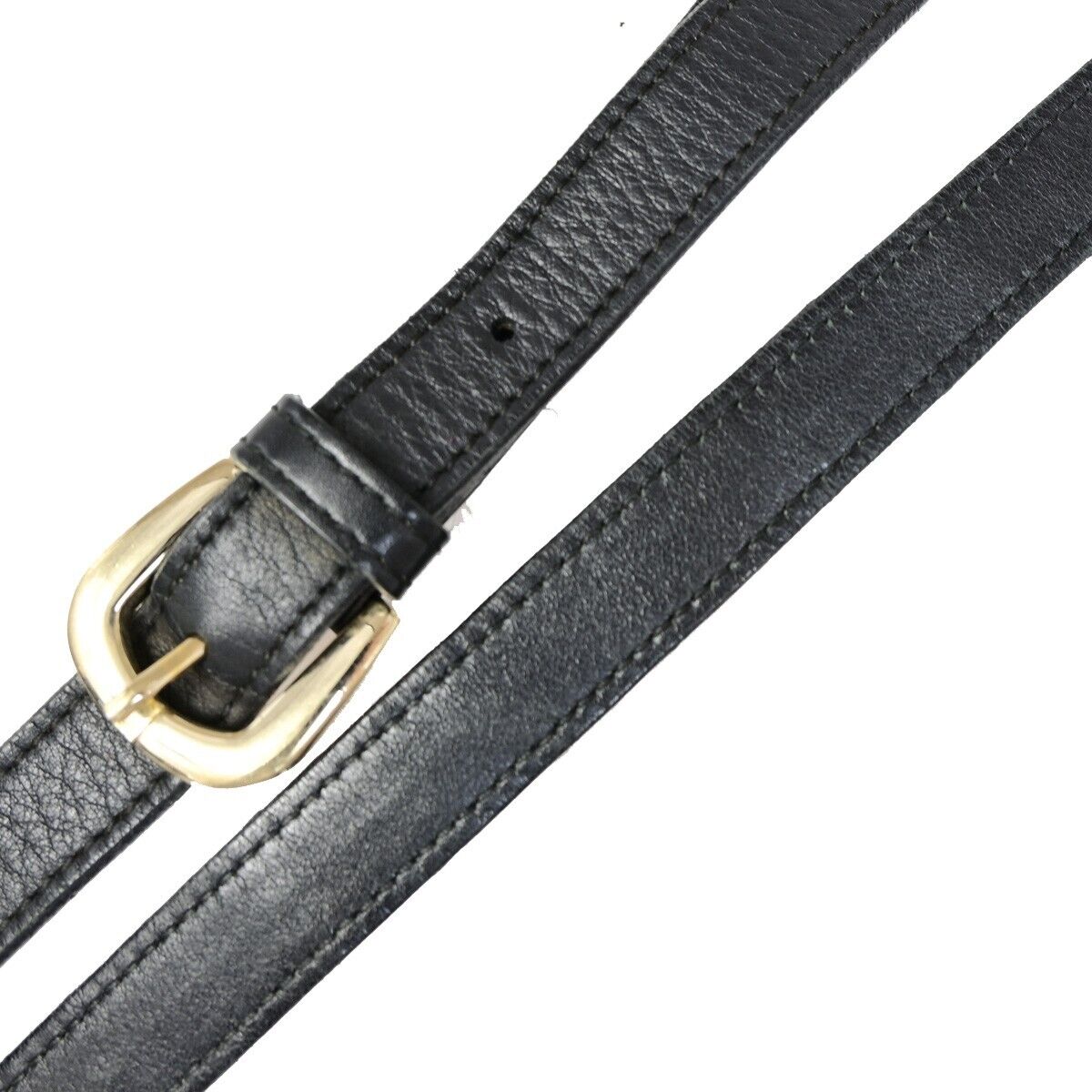 GUCCI Logo Guccissima Crossbody  Shoulder Bag Leather Black GHW Italy 39EB224