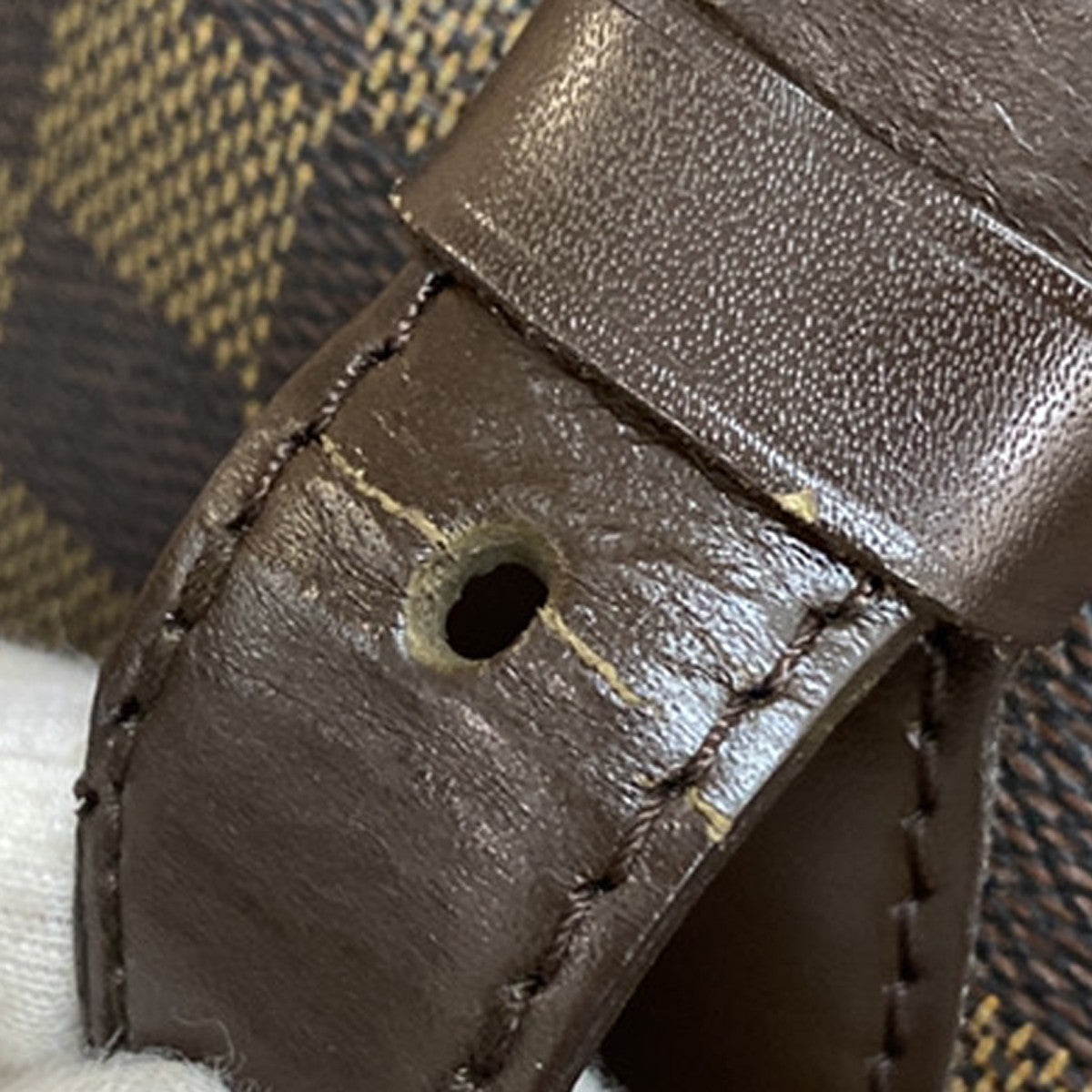 LOUIS VUITLOUIS VUITTON Hampstead MM Shoulder Bag Damier Leather N51204 70KB254