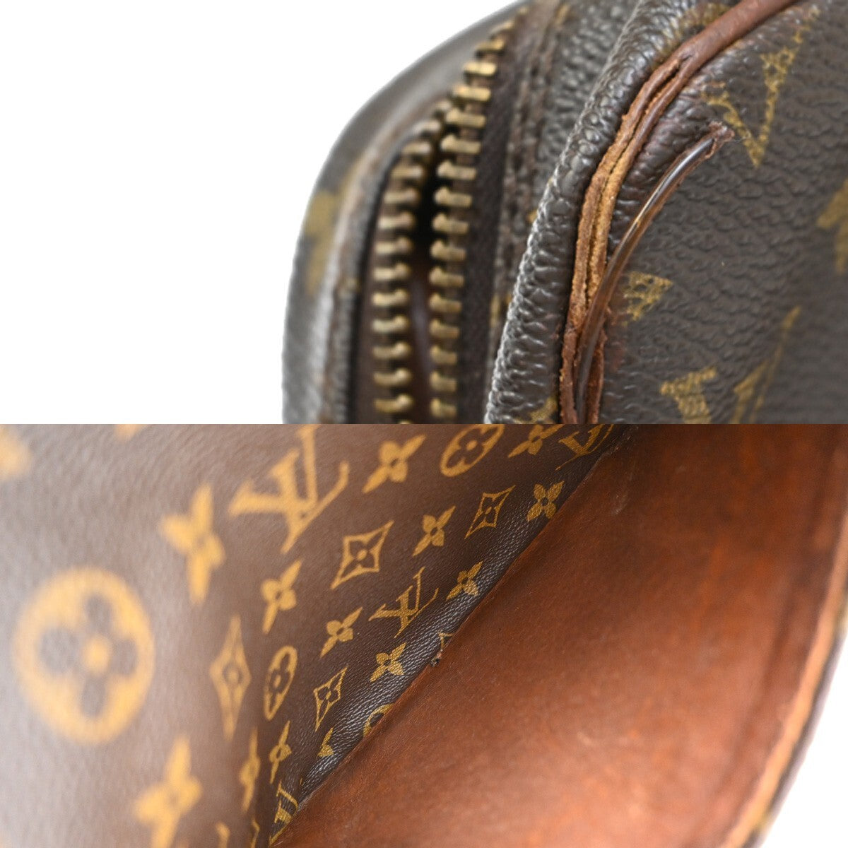 LOUIS VUITTON Petit Marceau Shoulder Bag Monogram Leather Brown M40264 62EE313