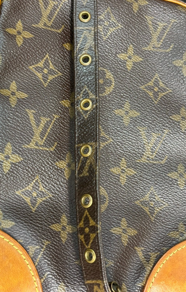 LOUIS VUITTON Danube Shoulder Bag Monogram Leather Brown France M45266 65TA078