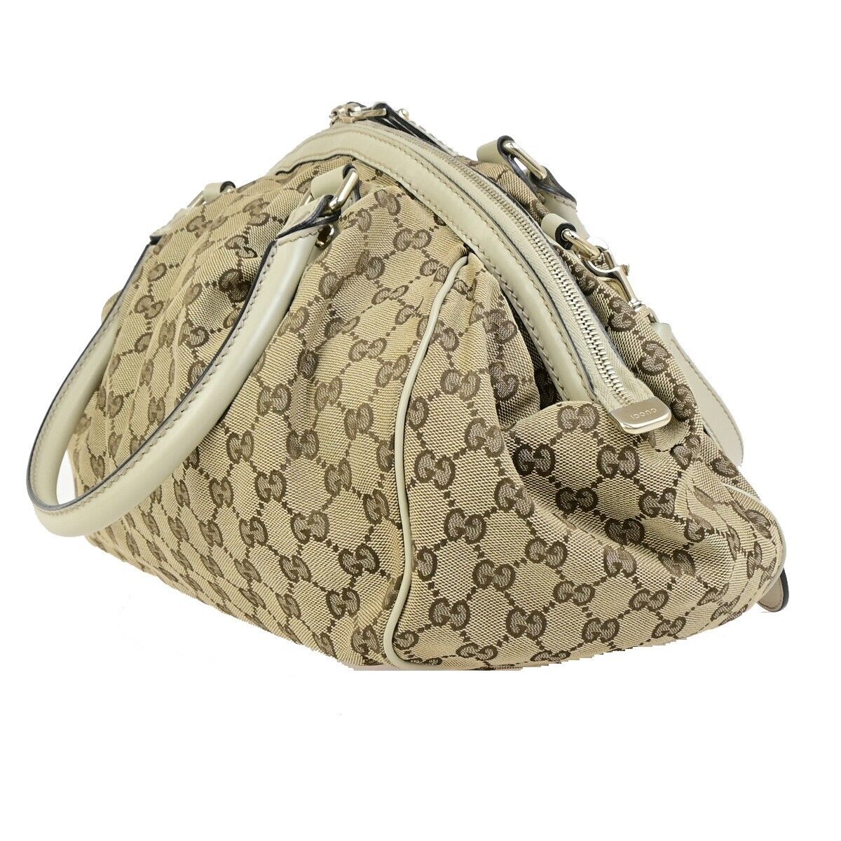 GUCCI Logo GG Pattern Sukey 2Way Shoulder Hand Bag Canvas Leather BN WE 37EC932