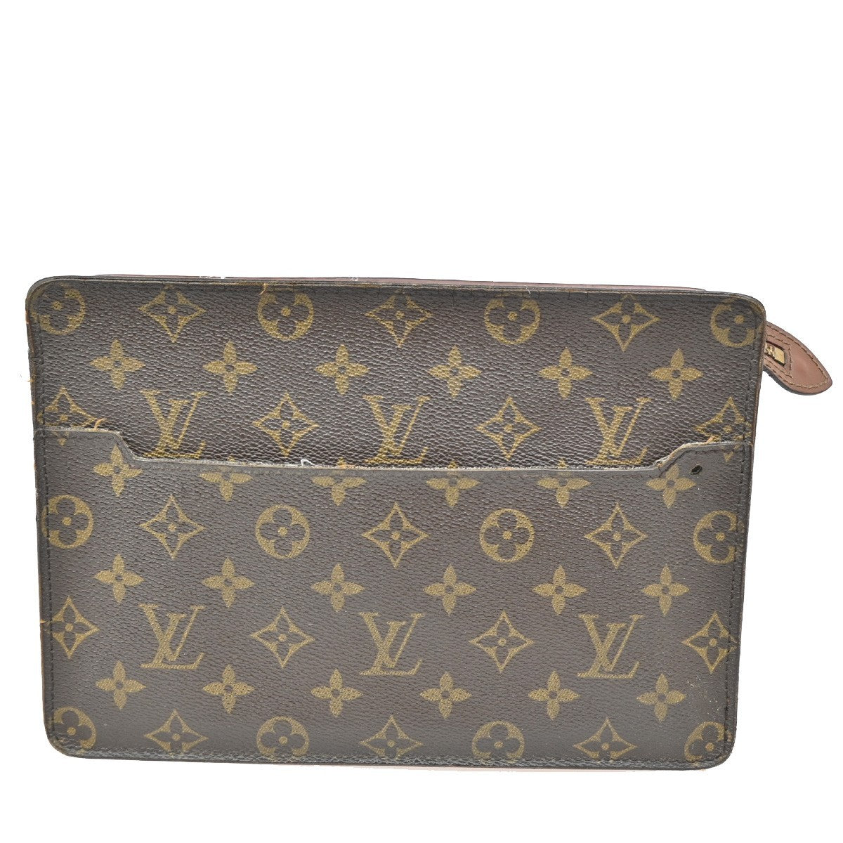 LOUIS VUITTON Pochette Homme Clutch Hand Bag Monogram Leather BN M51795 08KB741