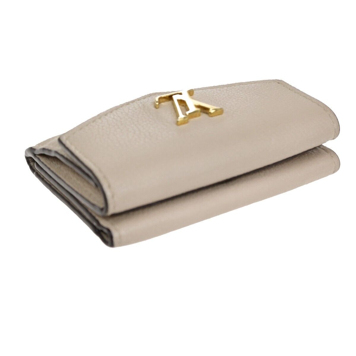 LOUIS VUITTON LV Portefeuille Rock Mini Wallet Trifold Greige M69340 30SH808