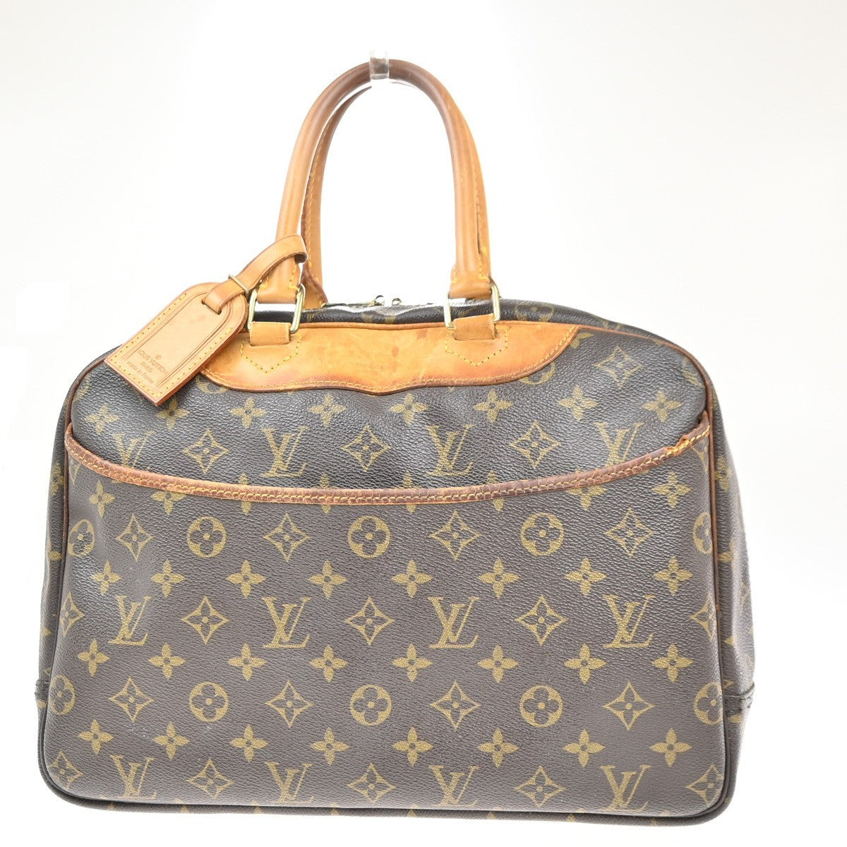 LOUIS VUITTON LV Logo Deauville Hand Bag Monogram Leather Brown M47270 69KC501