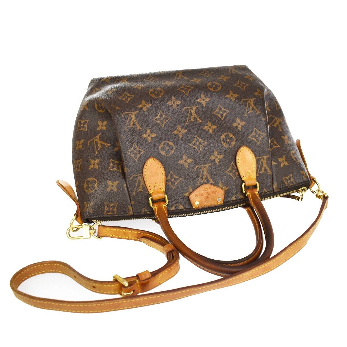 LOUIS VUITTON Turenne PM 2Way Hand Bag Monogram Leather Brown M48813 98YB867