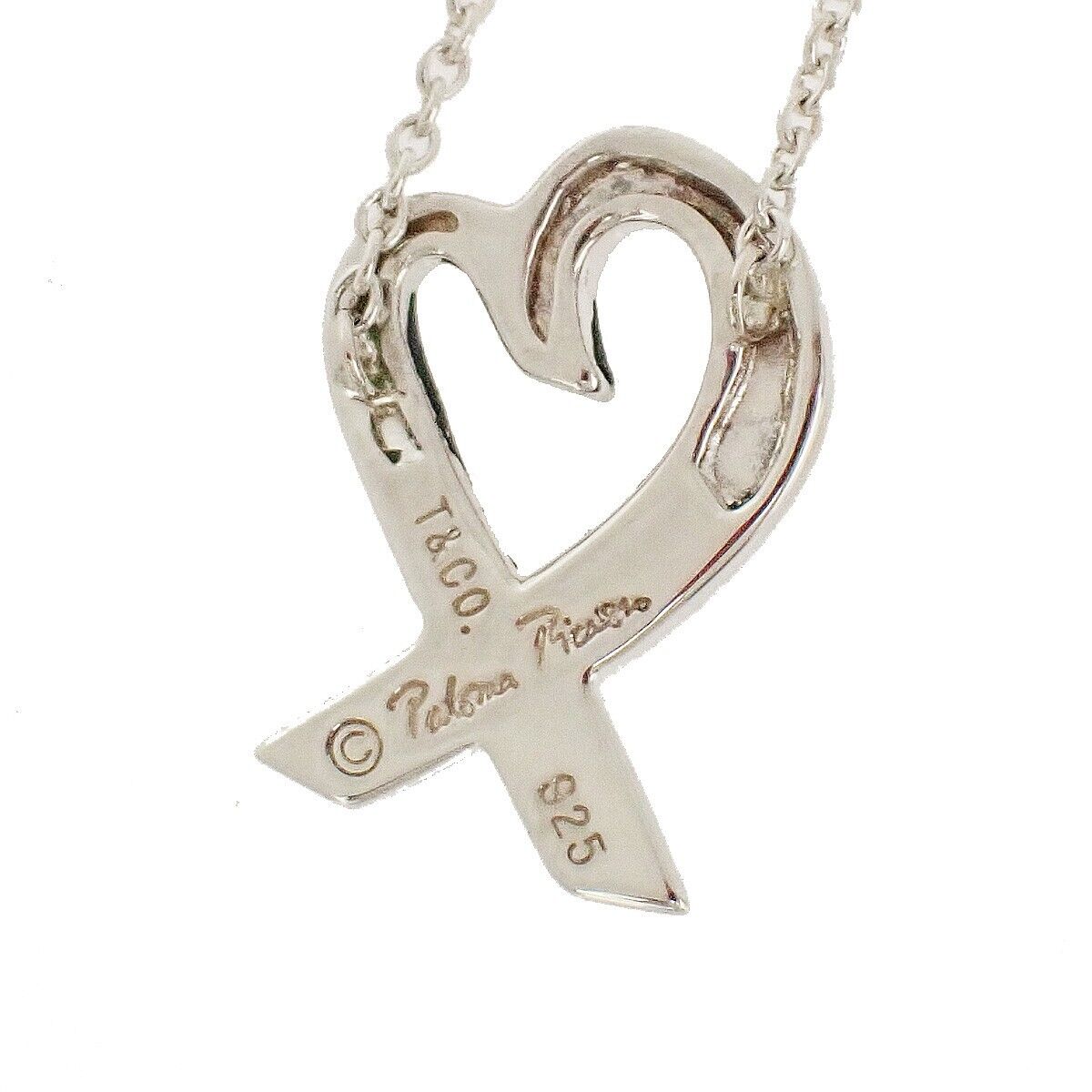 TIFFANY & CO. Loving Heart Paloma Picass Chain Necklace Silver 925 01YA027