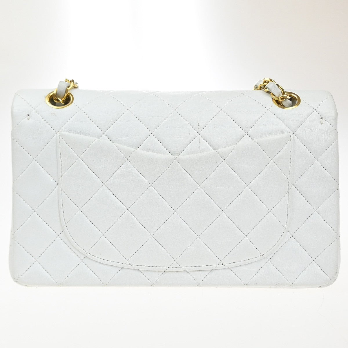 CHANEL CC Matelasse 23 Double Flap Chain Shoulder Bag Leather WE VTG 321RL994