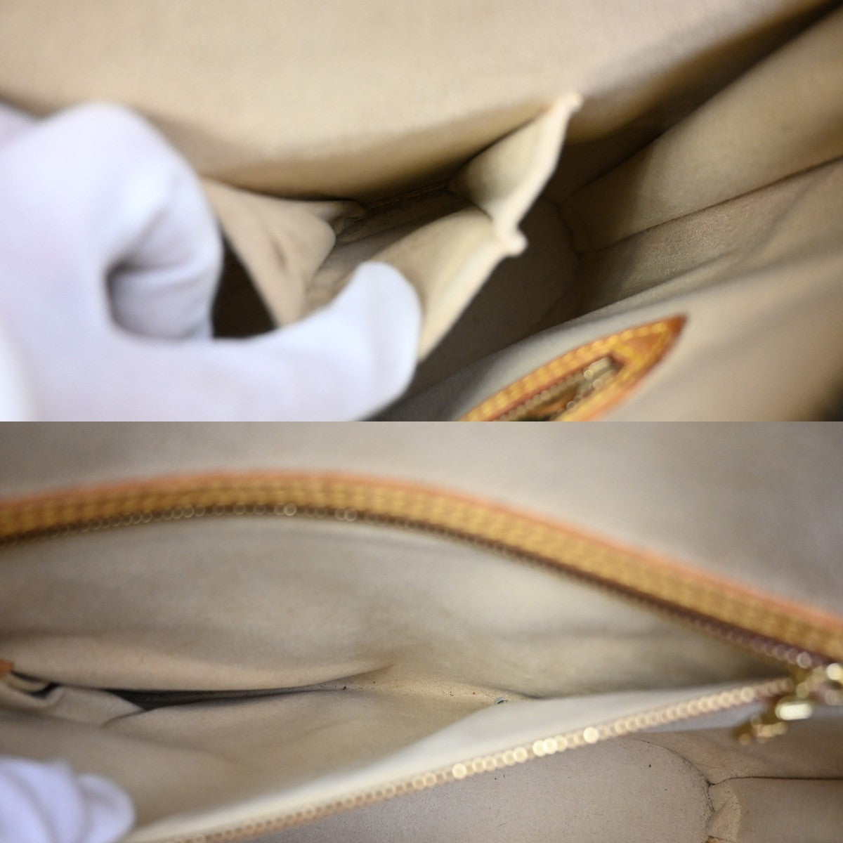 LOUIS VUITTON BABYLONE Shoulder Bag Monogram Leather Brown France M51102 32YJ032