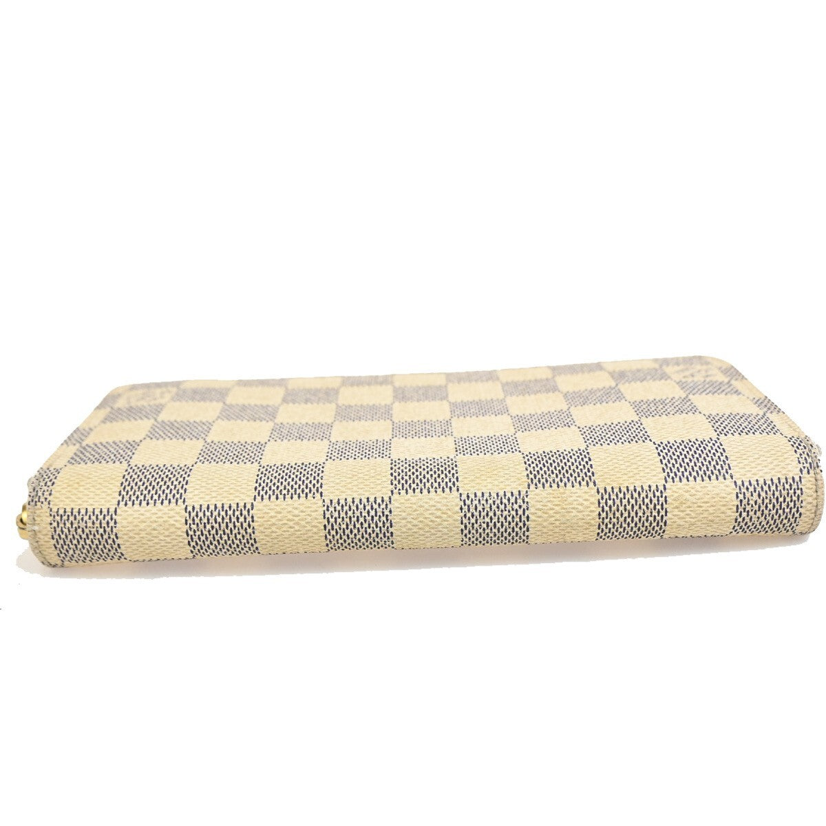LOUIS VUITTON Zippy Wallet Long Bifold Damier Azur Leather WE N60019 65FB563