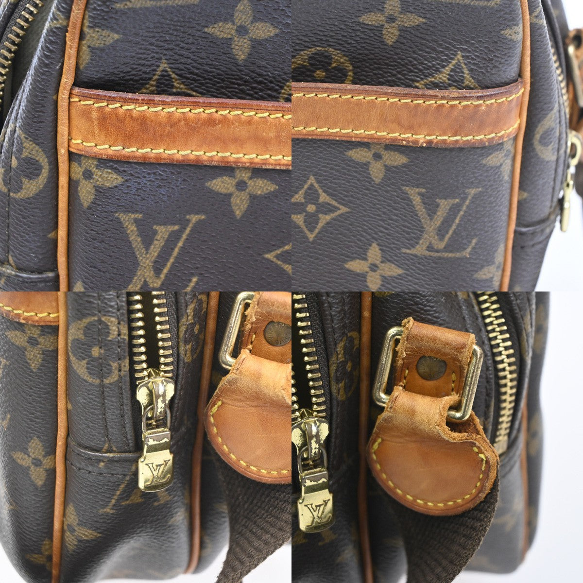 LOUIS VUITTON Reporter Crossbody Shoulder Bag Monogram Leather BN M45254 35KC834