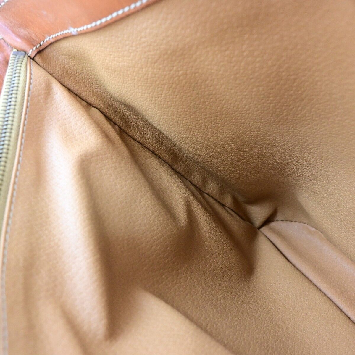 CELINE Logo Macadam Pattern Shoulder Tote Bag PVC Leather Brown GHW 67ED369