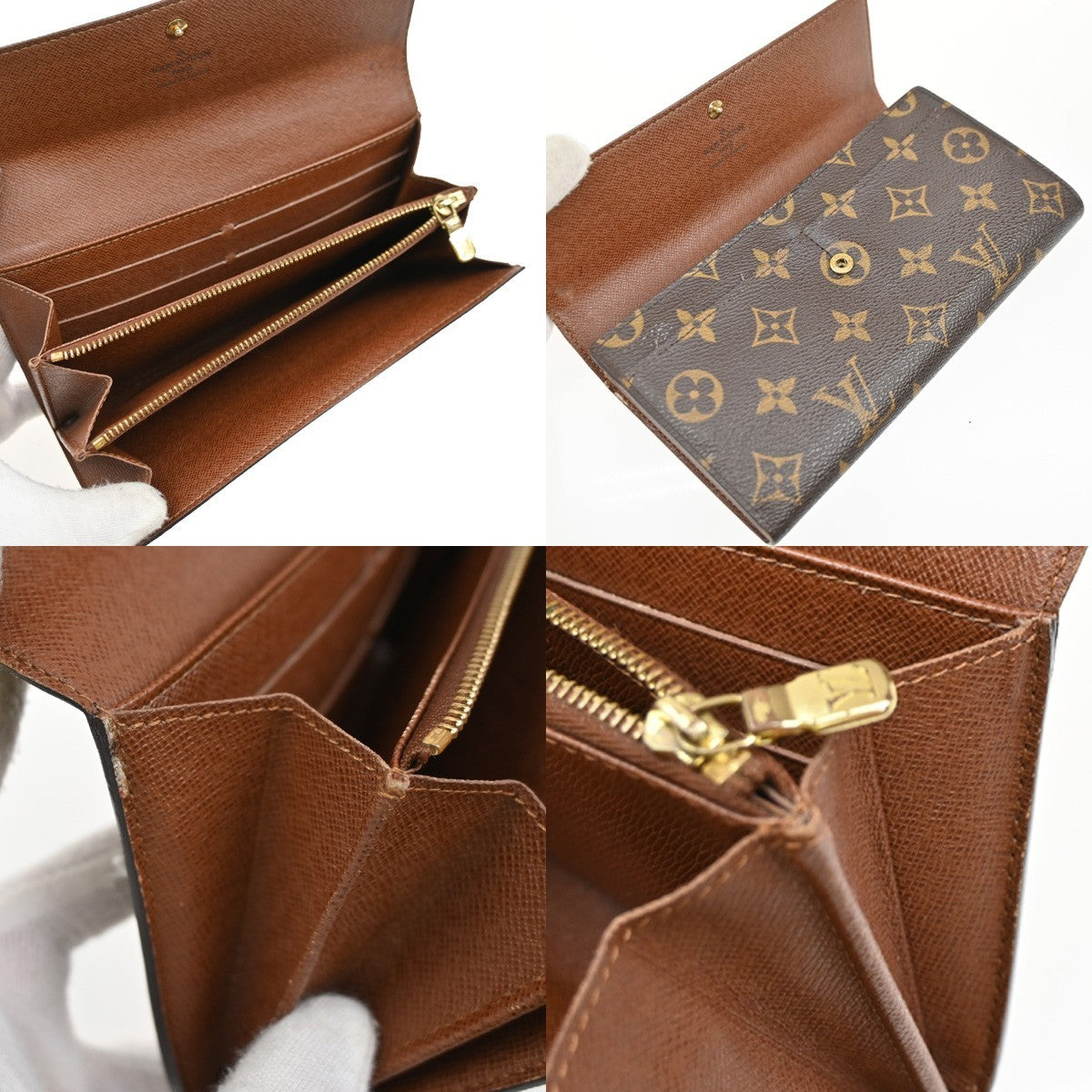 LOUIS VUITTON Porte Monnaie Credit Wallet Monogram Leather BN M61726 33SA094
