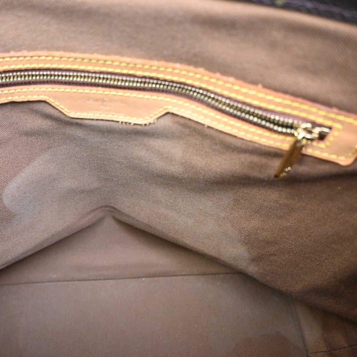 LOUIS VUITTON Cabas Mezzo Shoulder Bag Monogram Leather Brown M51151 70ZA089