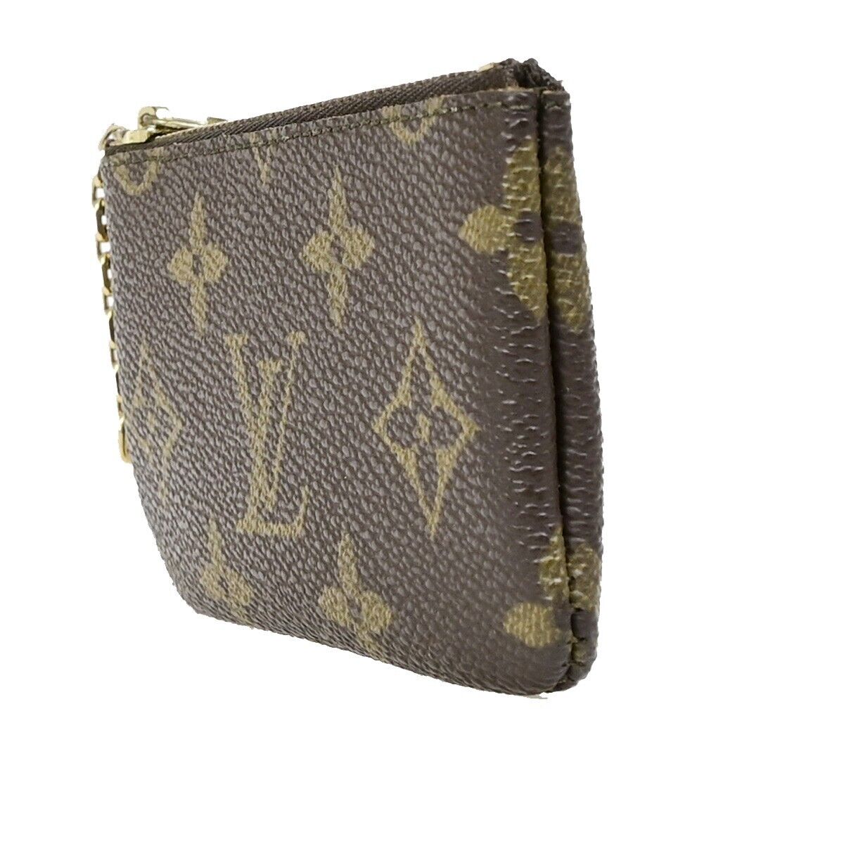 LOUIS VUITTON Pochette Cles Coin Wallet Monogram Leather Brown M62650 65EB803