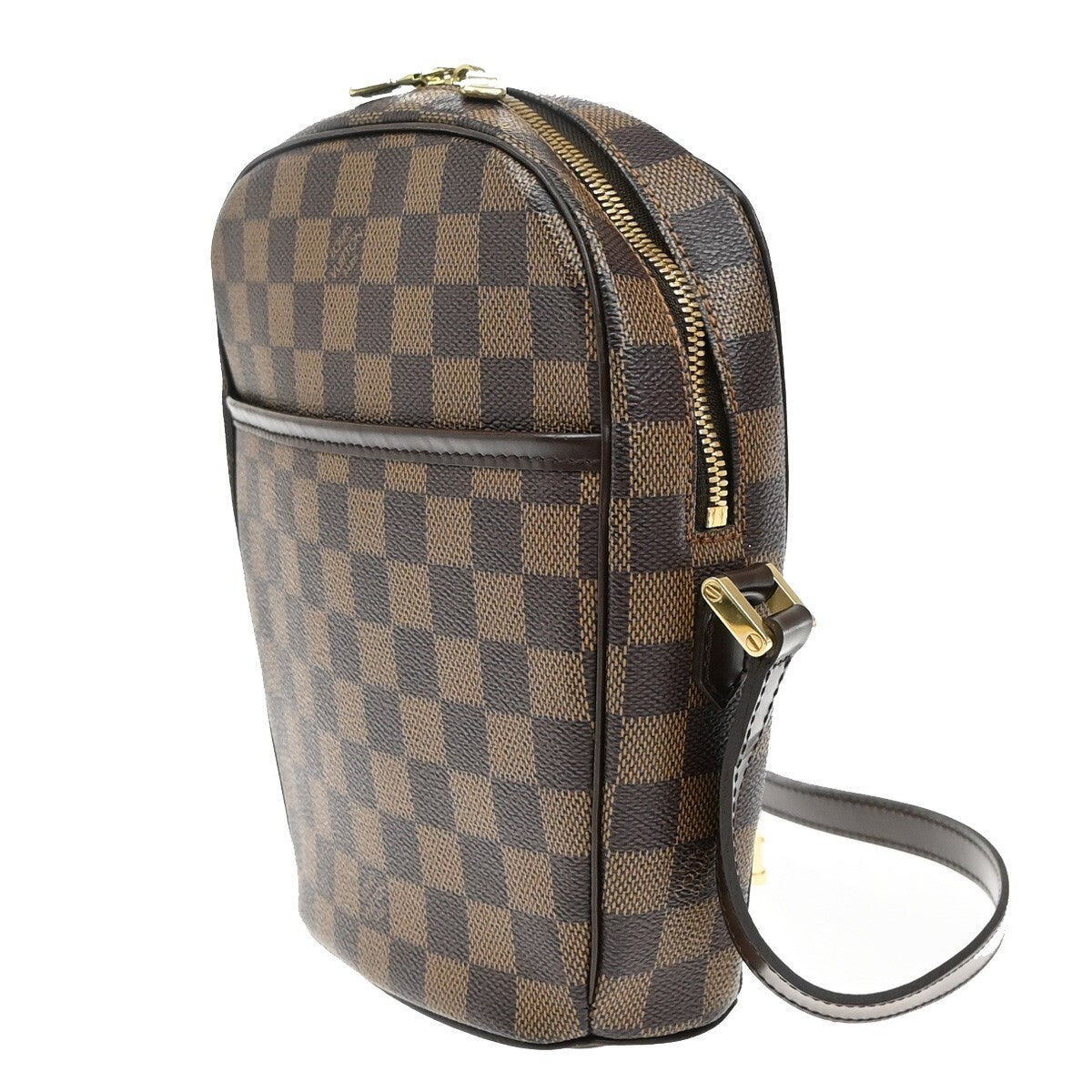 LOUIS VUITTON Ipanema PM Shoulder Bag Damier Ebene Leather Brown N51294 25EE275