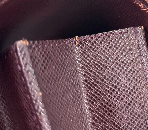 LOUIS VUITTON LV Moskova Briefcase Hand Bag Taiga Leather Purple M30036 67KC395