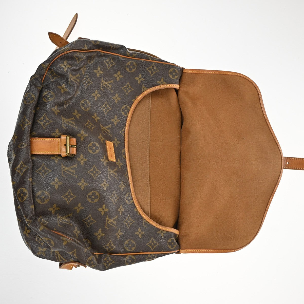 LOUIS VUITTON Saumur 35 Shoulder Bag Monogram Leather BN France M42254 82KC269