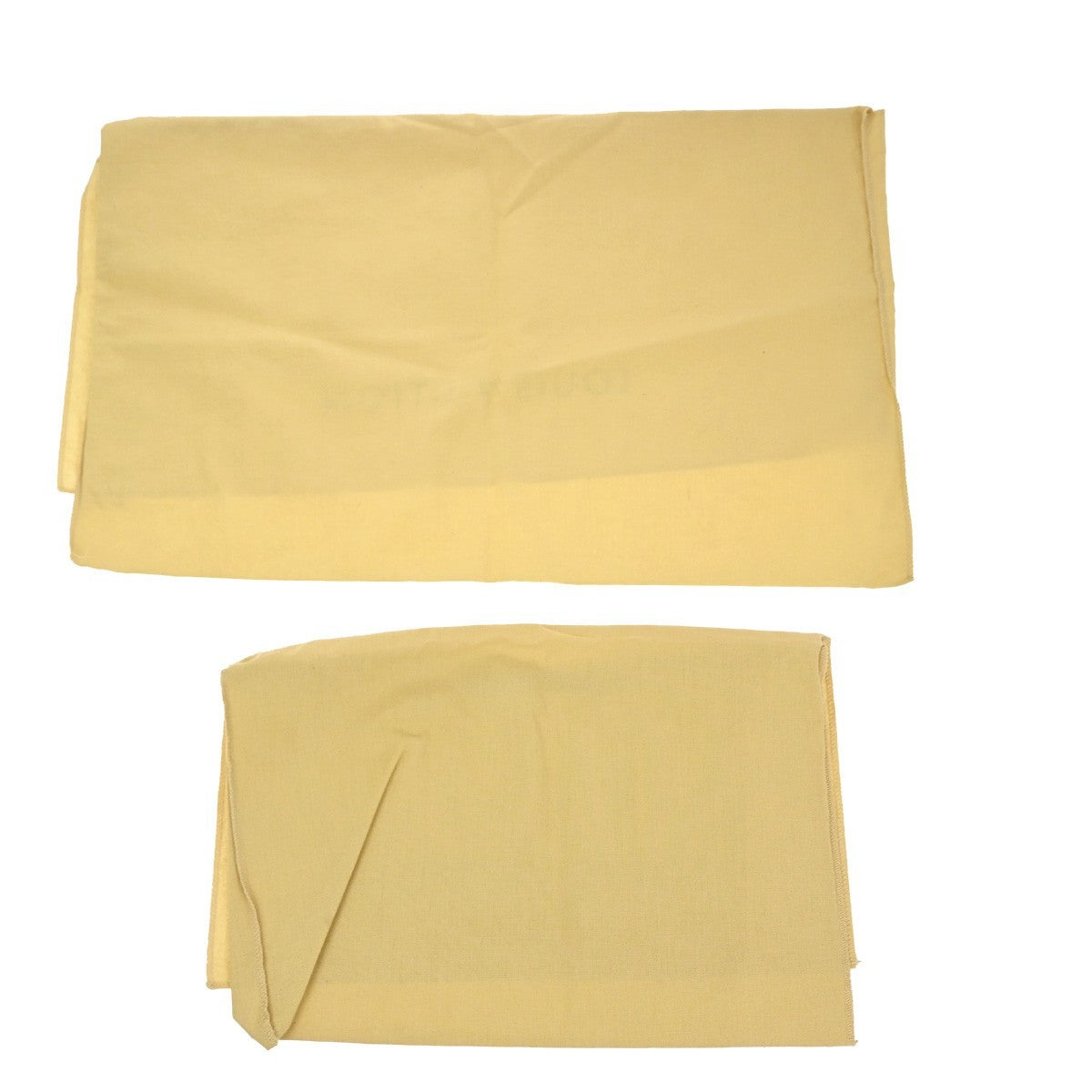 LOUIS VUITTON Logo 10 Set Dust Bag Drawstring Canvas Cotton Beige Brown 09KC806
