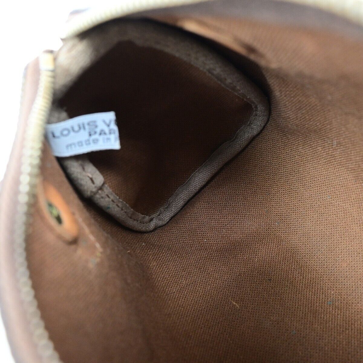 LOUIS VUITTON Mini Speedy Hand Bag Monogram Leather Brown M41534 32ED956