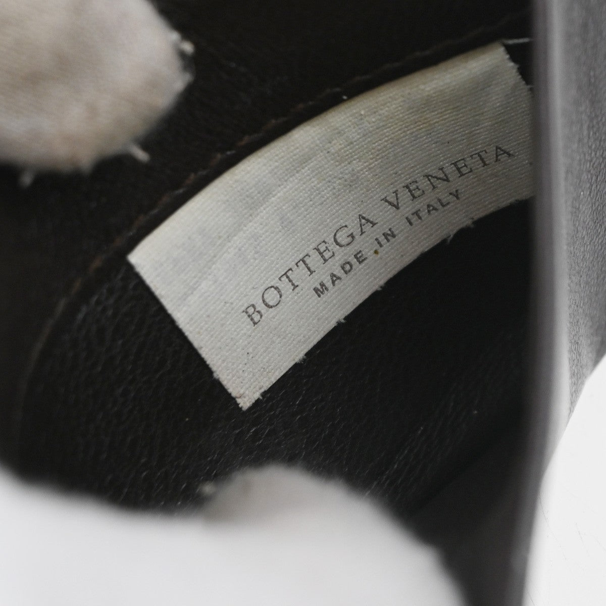 BOTTEGA VENETA INTRECCIATO Compact Coin Case Wallet Leather Brown Italy 07EG227