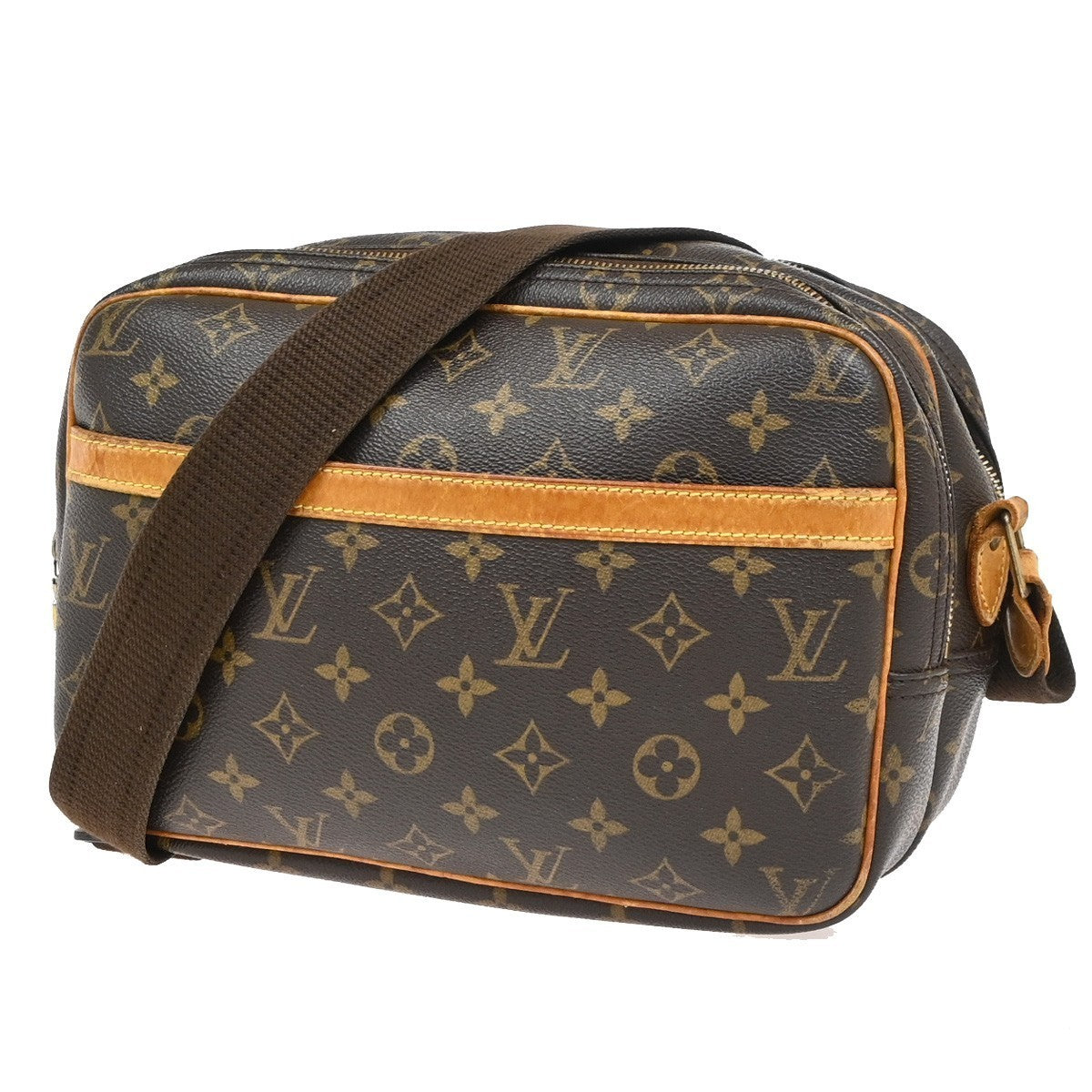 LOUIS VUITTON Reporter PM Crossbody Shoulder Bag Monogram Leather M45254 86PA057