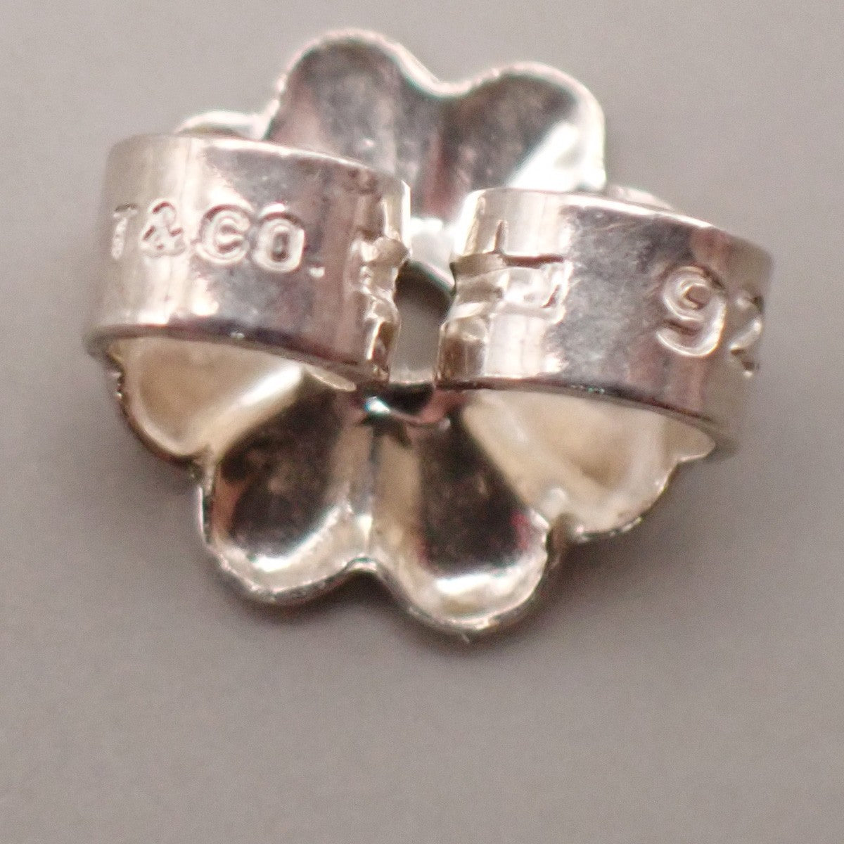 Tiffany & Co. Logo Paloma Picasso Loving Heart Stud Earring Silver 925 02CA571