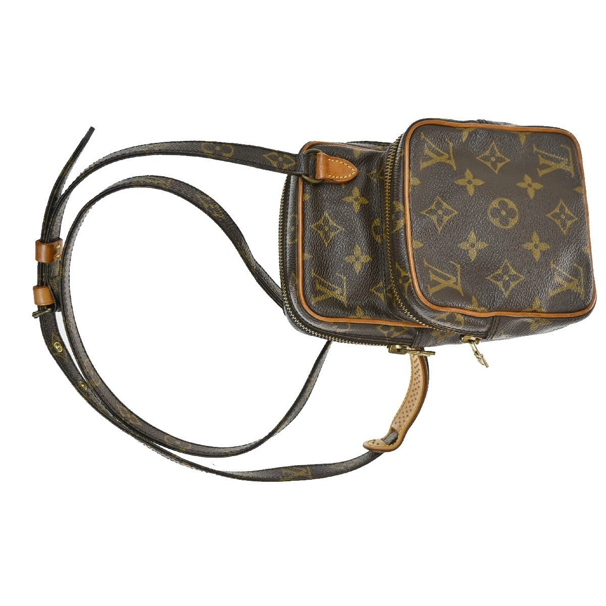 LOUIS VUITTON Mini Amazon Shoulder Bag Monogram Leather Brown M45238 86KC261
