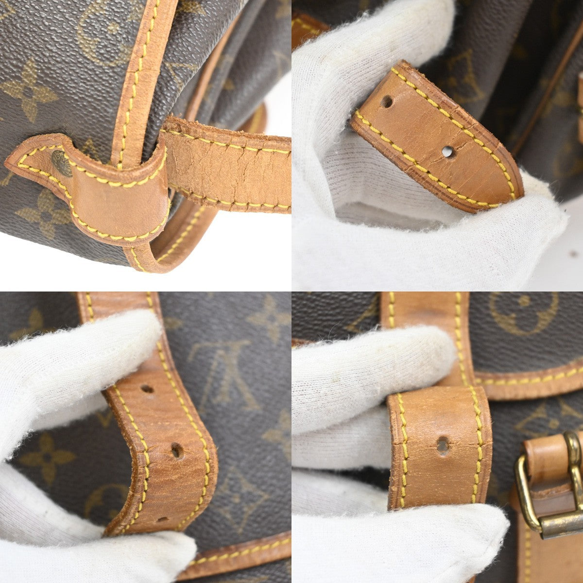 LOUIS VUITTON Saumur 35 Shoulder Bag Monogram Leather BN France M42254 87CA898