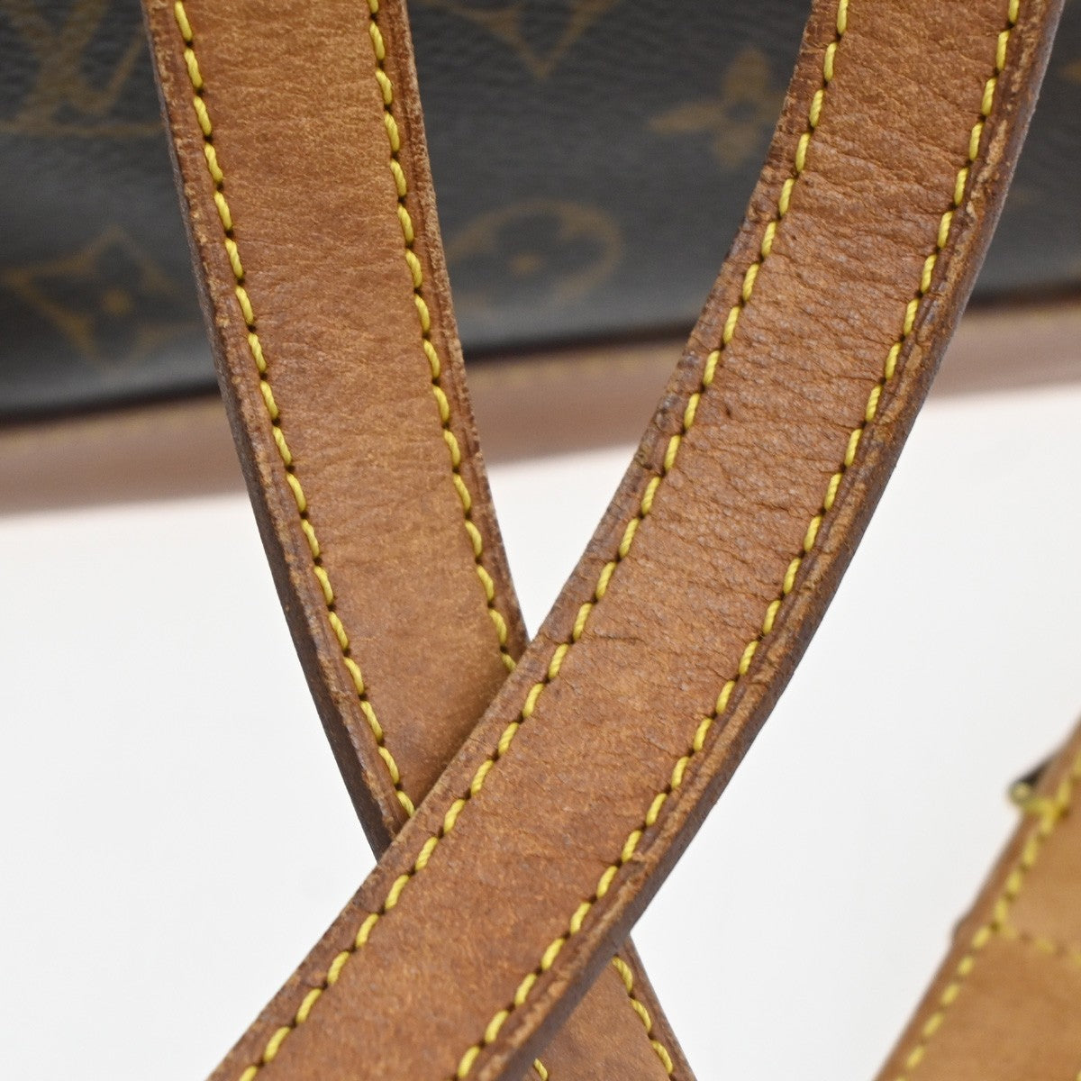 LOUIS VUITTON Montsouris MM Backpack Bag Monogram Leather Brown M51136 18SA126