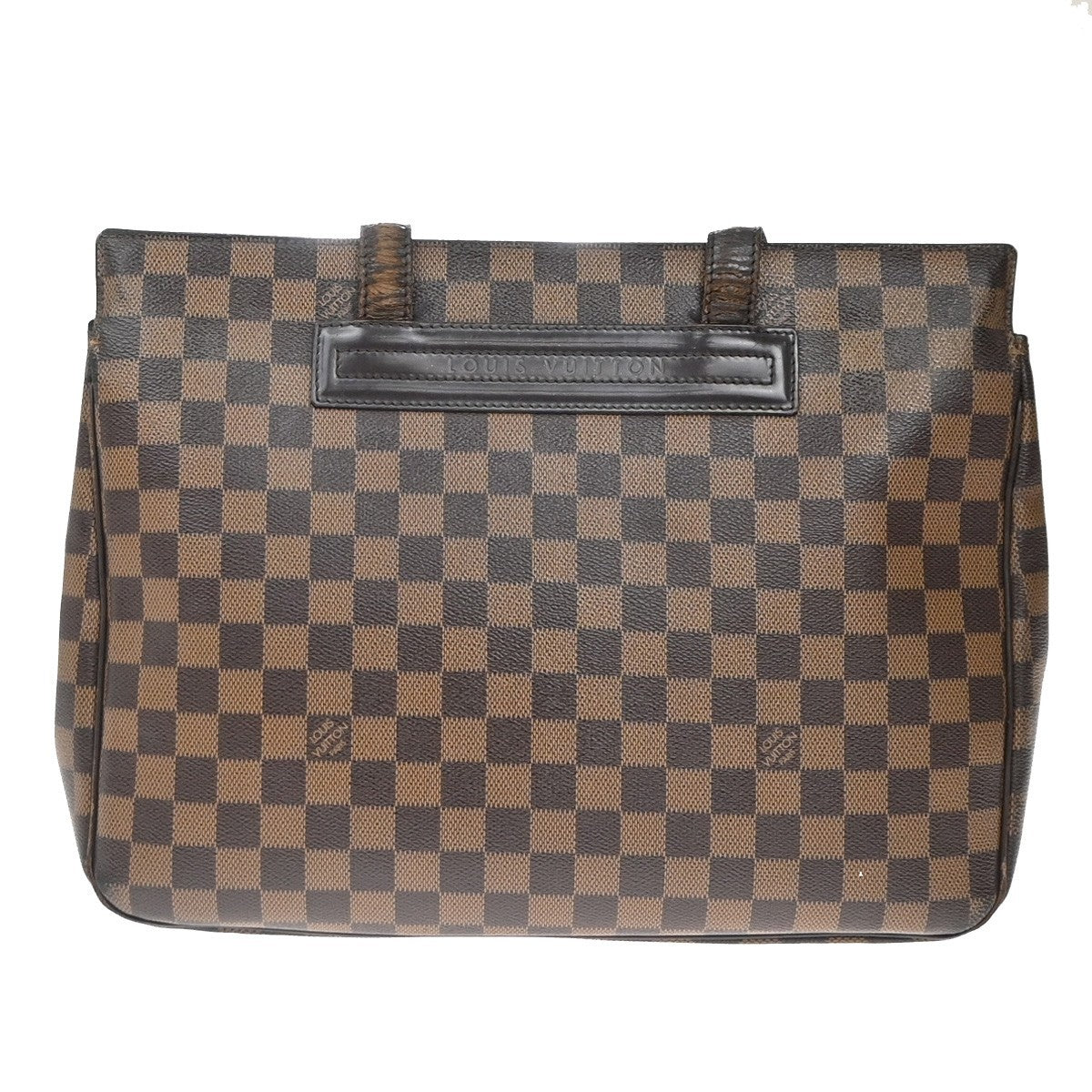 LOUIS VUITTON Parioli PM Shoulder Bag Damier Ebene Leather Brown N51123 32KC781
