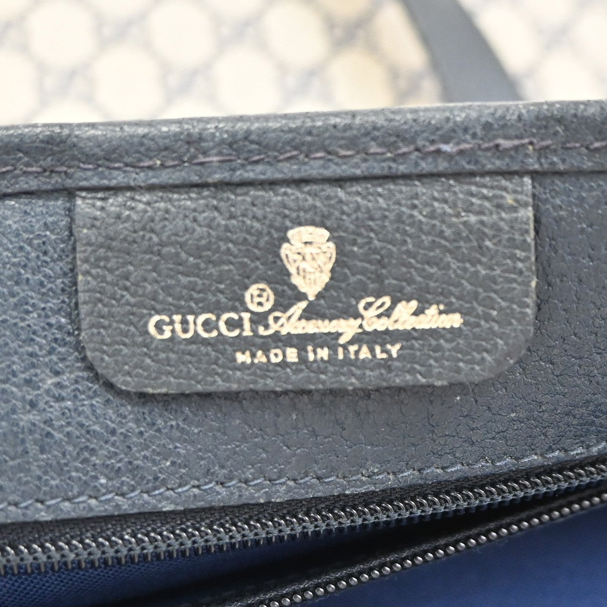 GUCCI Logo GG Pattern Sherry Shoulder Tote Bag Supreme Leather Beige 67CA996