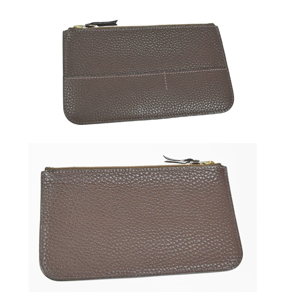 HERMES Logos Dogon GM Long Bifold Wallet Togo Leather Brown GHW 86KP576